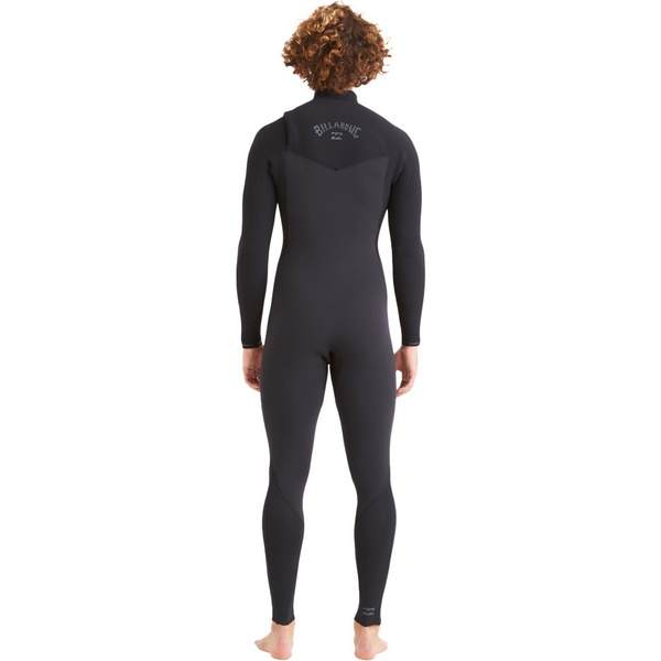 2024 Billabong Mens Revolution 4/3mm Chest Zip Wetsuit ABYW100177 - Sort